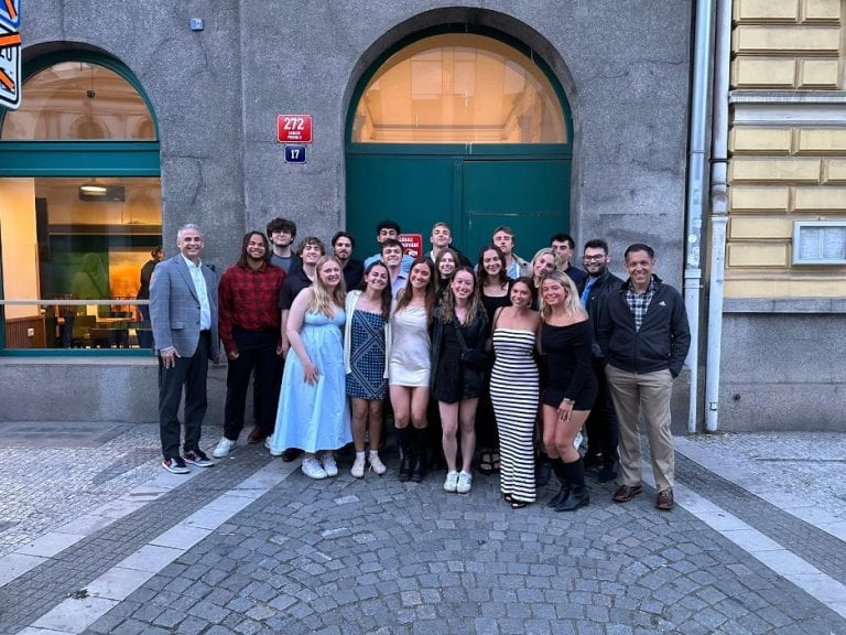 Ohio State students abroad in Prague