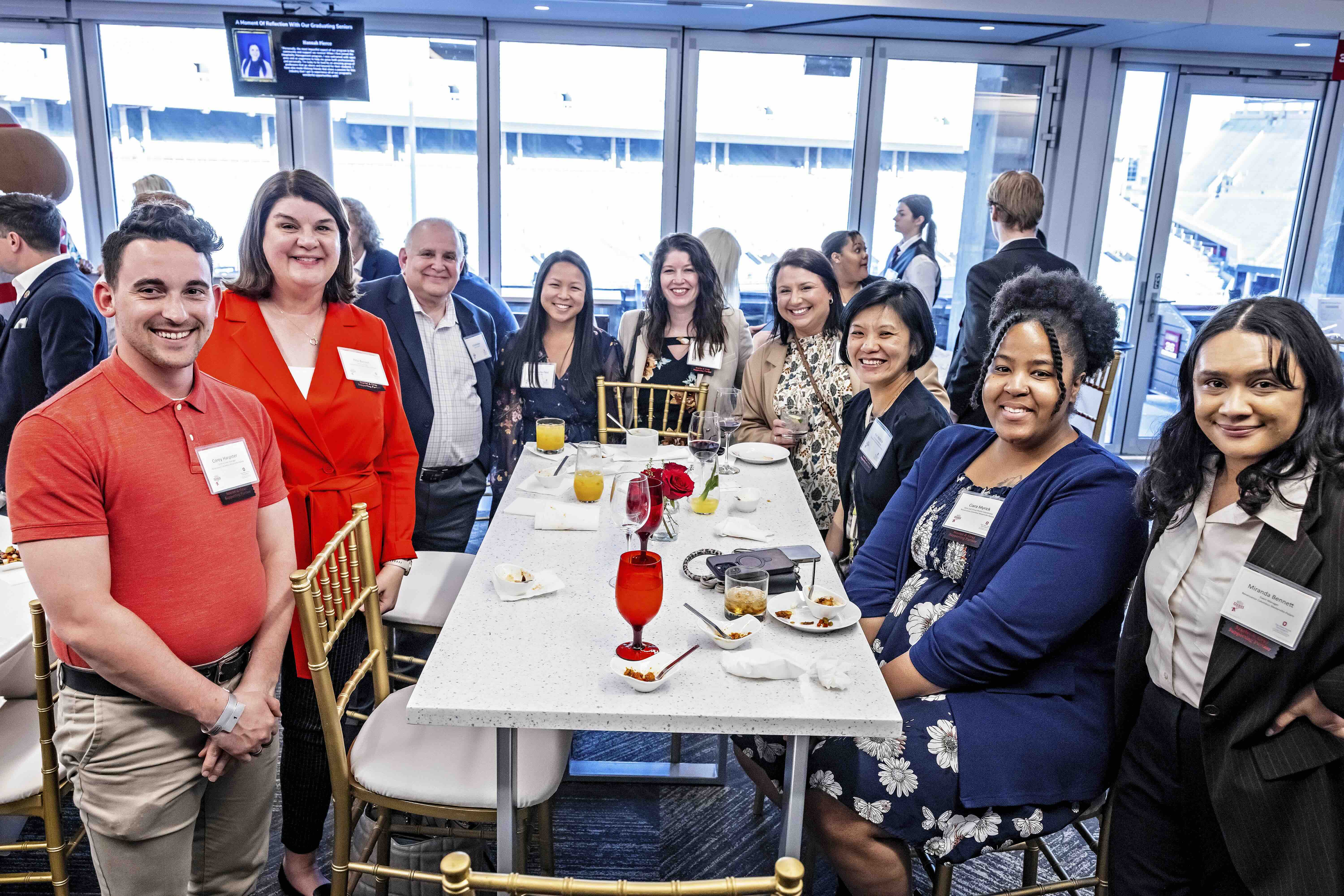 Ohio State EHE Hospitality Management students at The Big Dish event