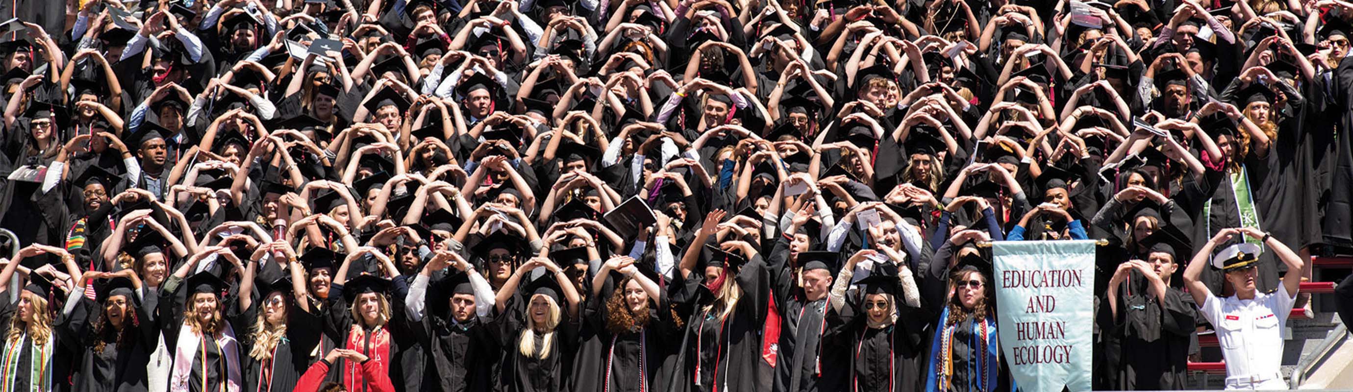 Ohio State College of Education and Human Ecology graduation crowd