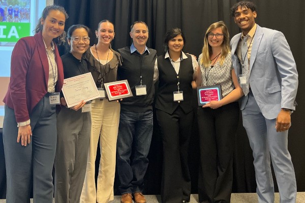 Rich Bruno with students at the Klein Symposium