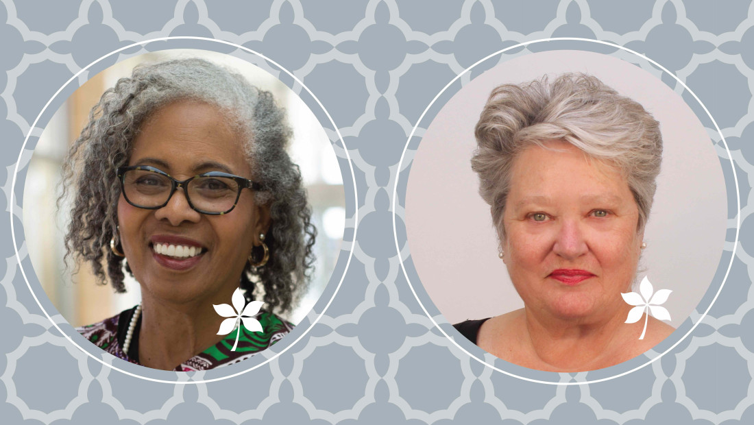 Gloria Ladson-Billings and Patti Lather headshots