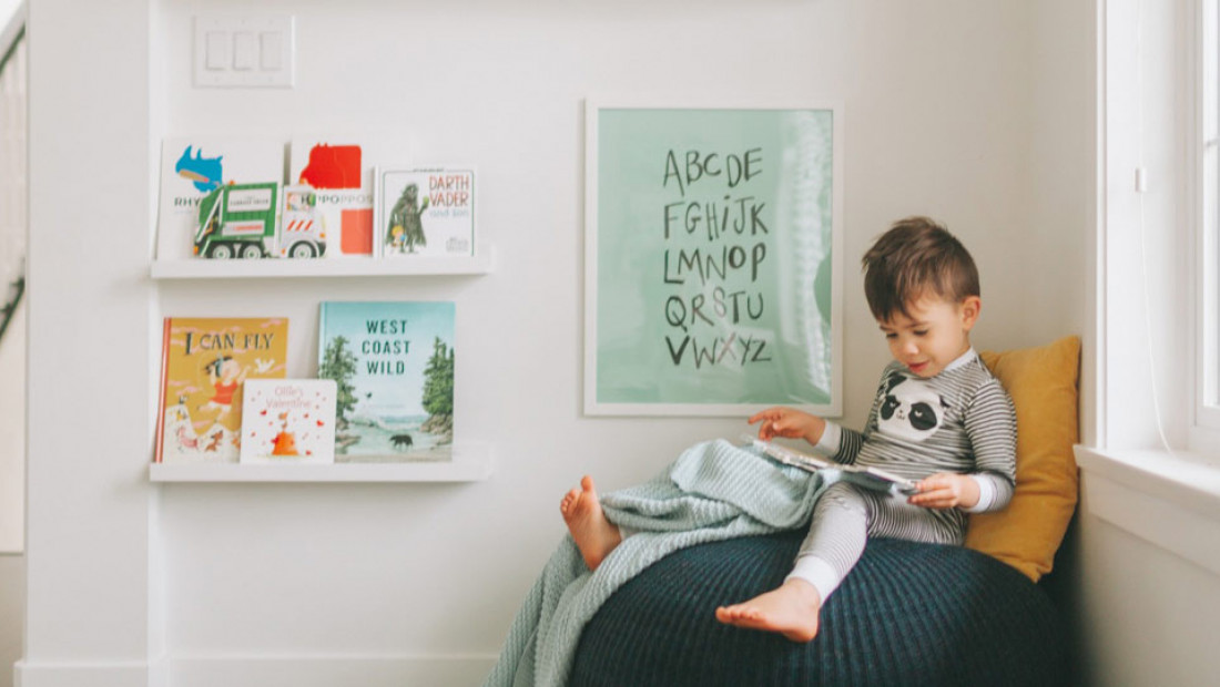 boy reading book