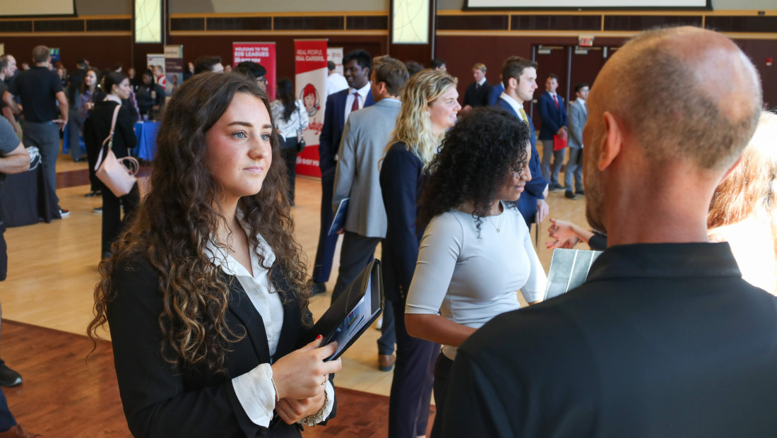 Ohio State students at the EHE Career Fair