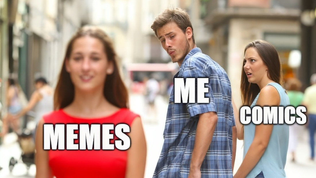 Distracted boyfriend meme