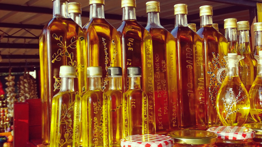 vegetable oil bottles