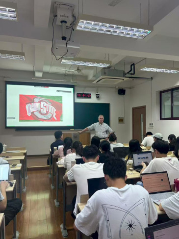 Ohio State professor, Chris Zirckle, teaching in China
