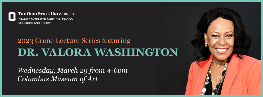 2023 Crane Lecture series with Valora Washington on March 29 from 4-6 p.m.