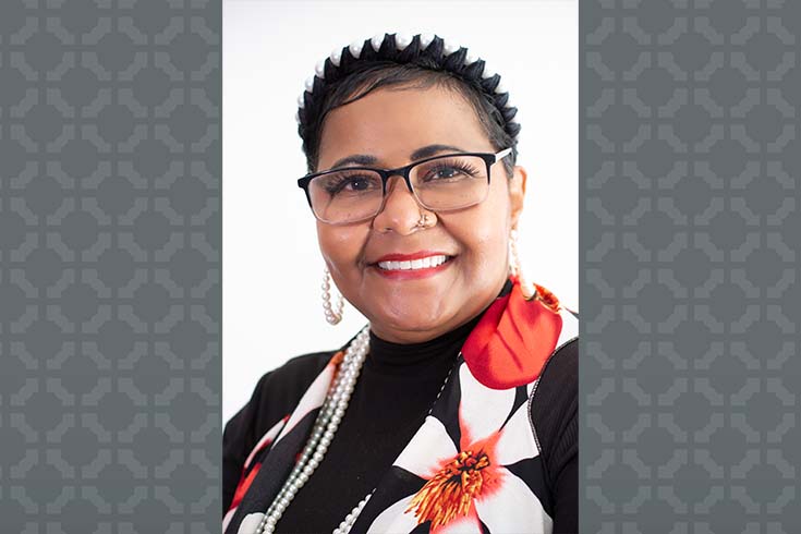 headshot of Donna Ford on Ohio State background