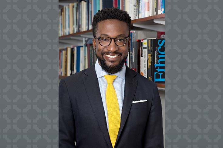 headshot of Winston Thompson on Ohio State background